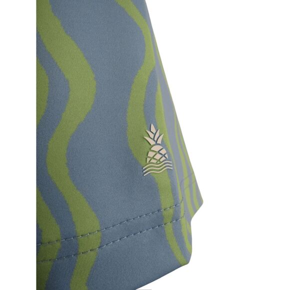 Chubbies Performance Polo 2XL Wavy Daze Blue/Green NWT - Picture 5 of 6